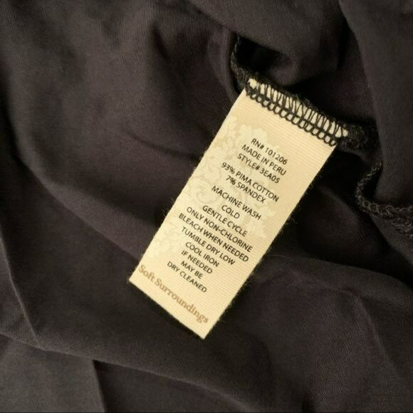 Soft surroundings petite Isabel puma tank top in black - S - Picture 6 of 7